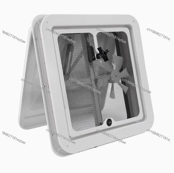 

Caravan Accessories 14inch DC12V 420X420mm RV Roof Vent Manual Control Simple Singe Fan Exhaust Fan White Lid