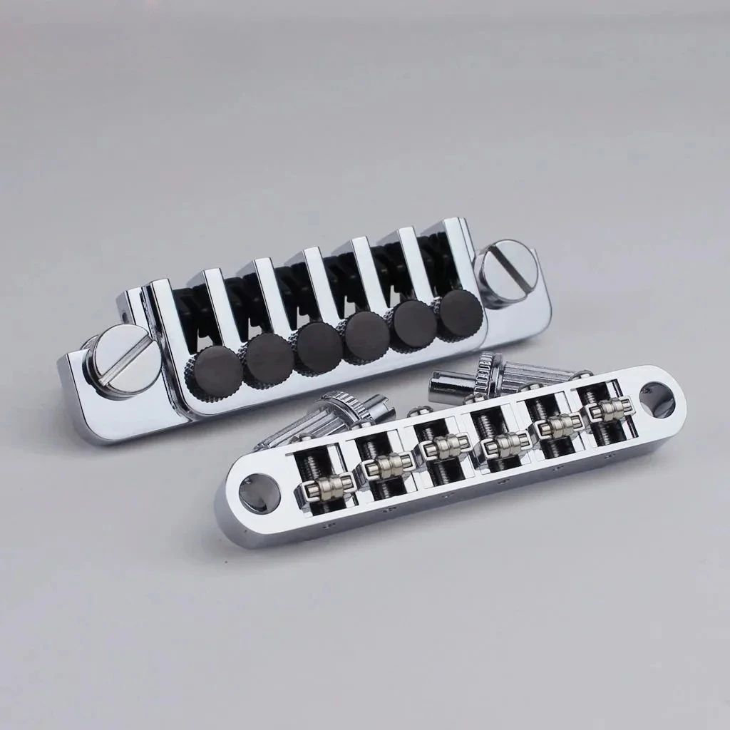

Tune-O-Matic Roller Saddle Guitar Bridge GM005 +Vintage TP6 Tailpiece Five Colours Available