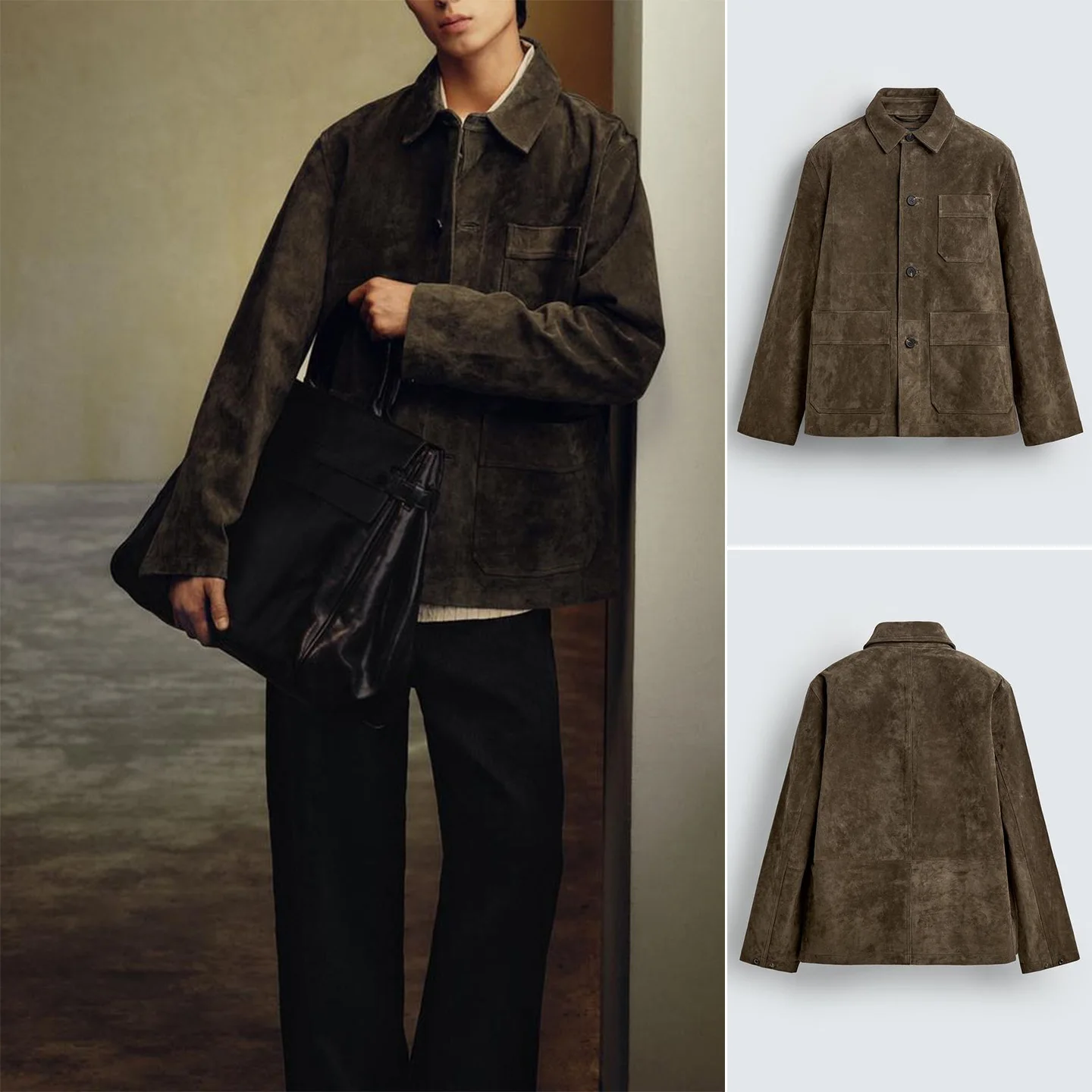 

Облегающее длинное пальто Sve irt, осеннее новое мужское модное пальто из искусственной замши, прямая верхняя одежда, повседневная застежка-молния