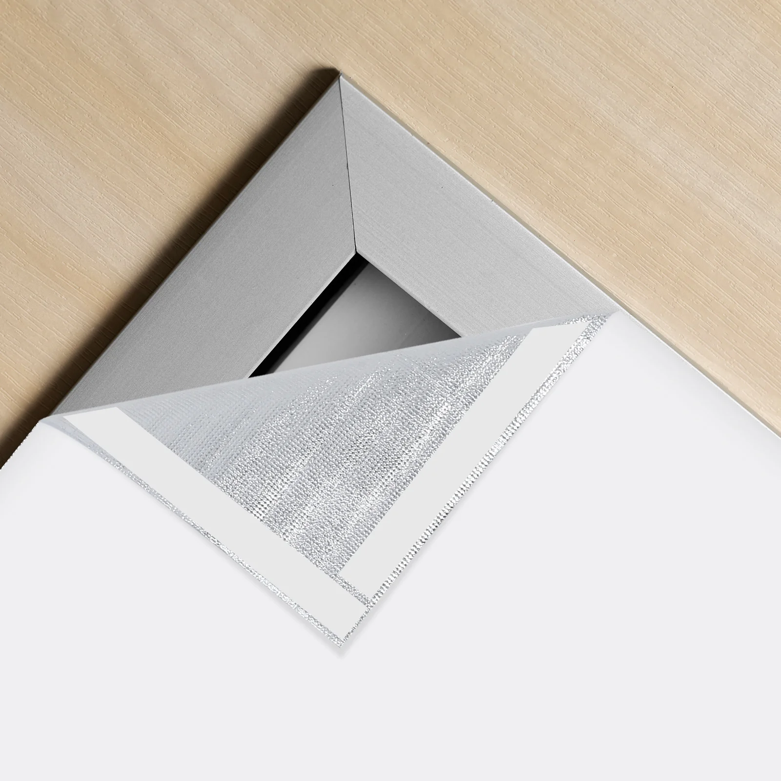 

Aluminum Film Insulation Cover 129x129cm Ventilation Seal Attic Fan Cover Air Vent Covers Reusable Easy Install