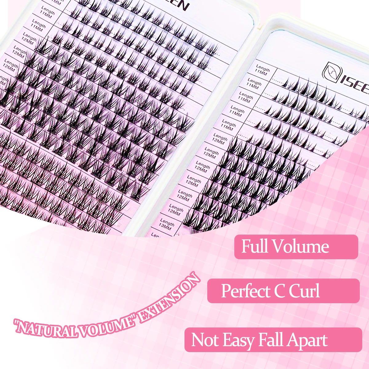Manga False Eyelashes DIY Cluster Lashes Natural Look Large Capacity Artificial Eyelashes Reusable Eyelashes Long Thin Lashes