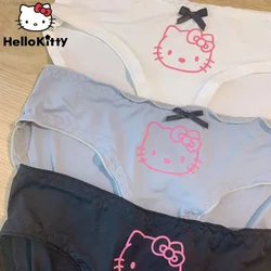 Sanrio Hello Kitty Sexy Cotton Underwear For Women Low Waist Cute Anime Breathable Underwear Y2k Girls Kawaii Japanese Lingerie