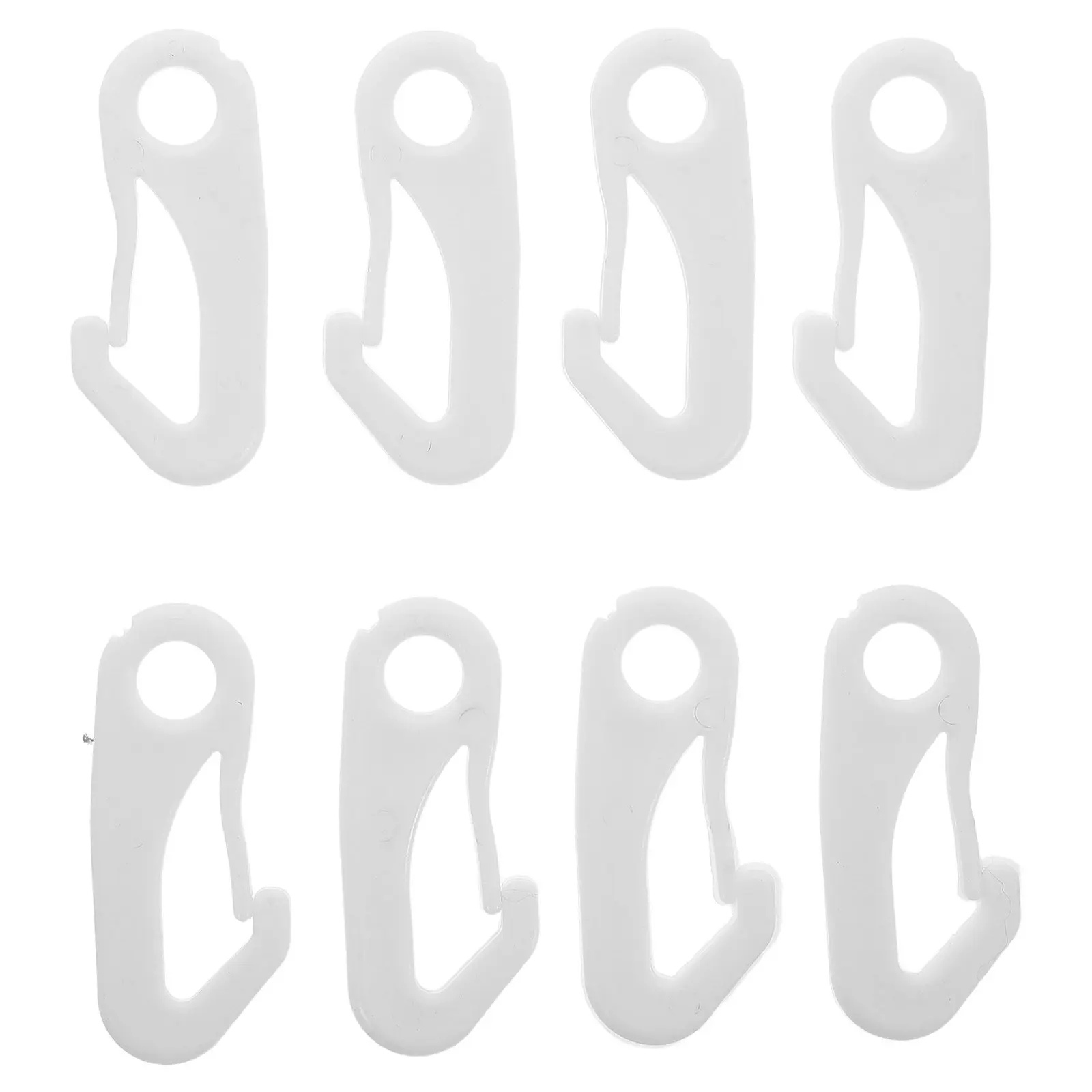 8Pcs Flagpole Accessories Nylon Snap Clips for Outdoor Flagpoles Easy Attach Flag Mounting Hooks Sports Field Garden Boat