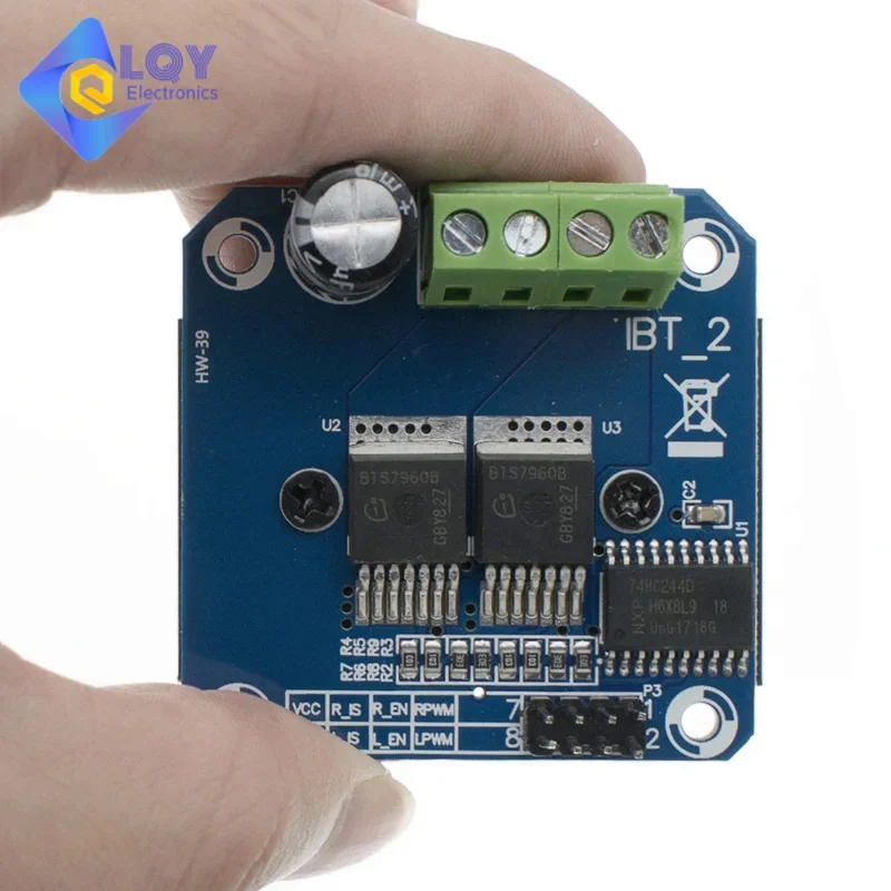 LQY Double BTS7960 43A H-bridge High-power Driver module/ diy smart car Current diagnostic for Arduino