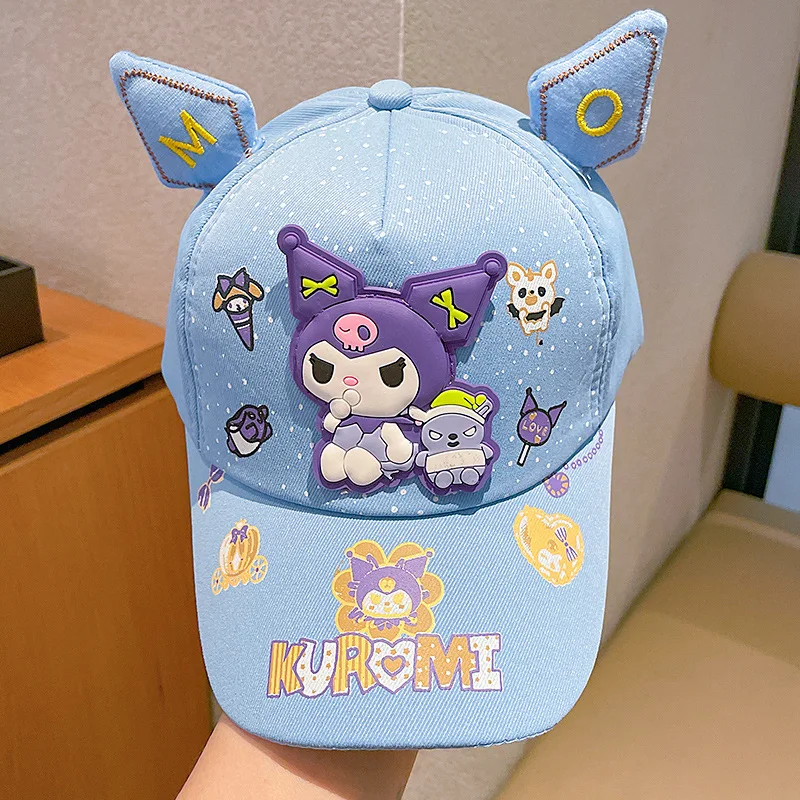 

Одежда Sanrio, периферия, одежда Kuromi, детская одежда с блестками, каваи, аниме, одежда с героями мультфильмов, подарок на открытом воздухе для мальчиков и девочек