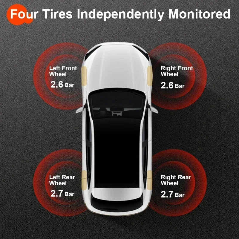 Car TPMS Tire Pressure Monitoring System Pressure Monitor Security Alarm For Toyota Corolla Altis cross 2019 2020 2021 2022 2023