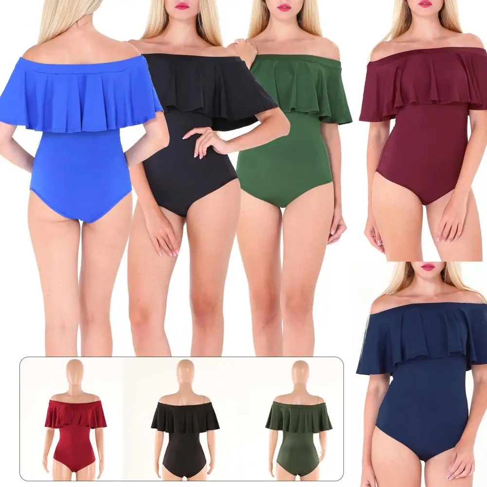 Traje de baño Popular para mujer, Bikini ajustado de Color puro, Bikini ajustado