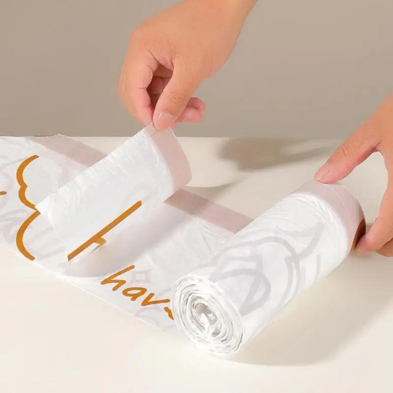 20/30/60Pcs Household Thicken Drawstring Disposable Trash Pouch Kitchen Storage Garbage Bags Cleaning Waste Bag