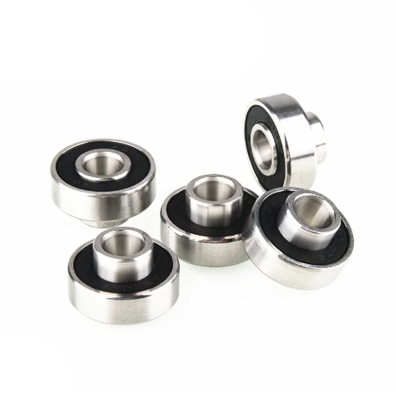 2/10pcs 608 2RS Bearing with Spacer ABEC-7 8X22X7 Longboard Skateboard Ball Bearings