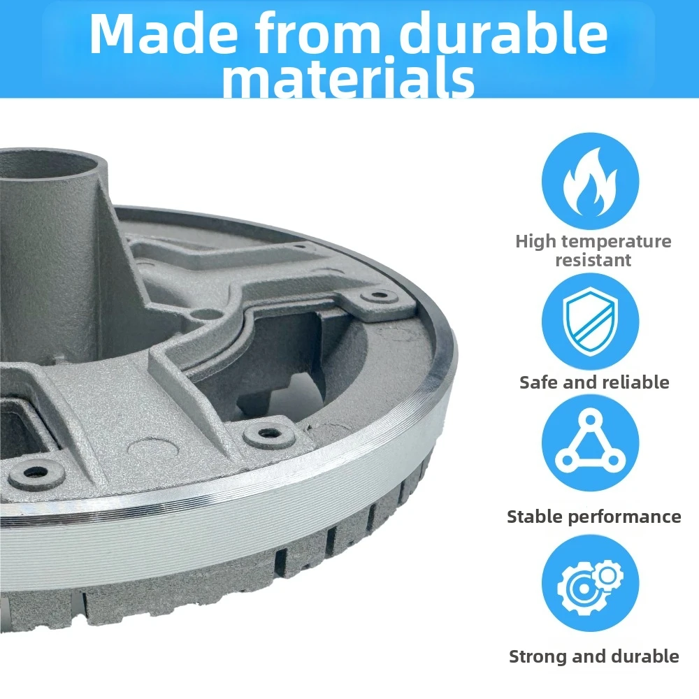 3 Piece Gas Stove Burner Cover Set Flame Distributor for Even Heat Distribution Aluminum Iron High for temp Design