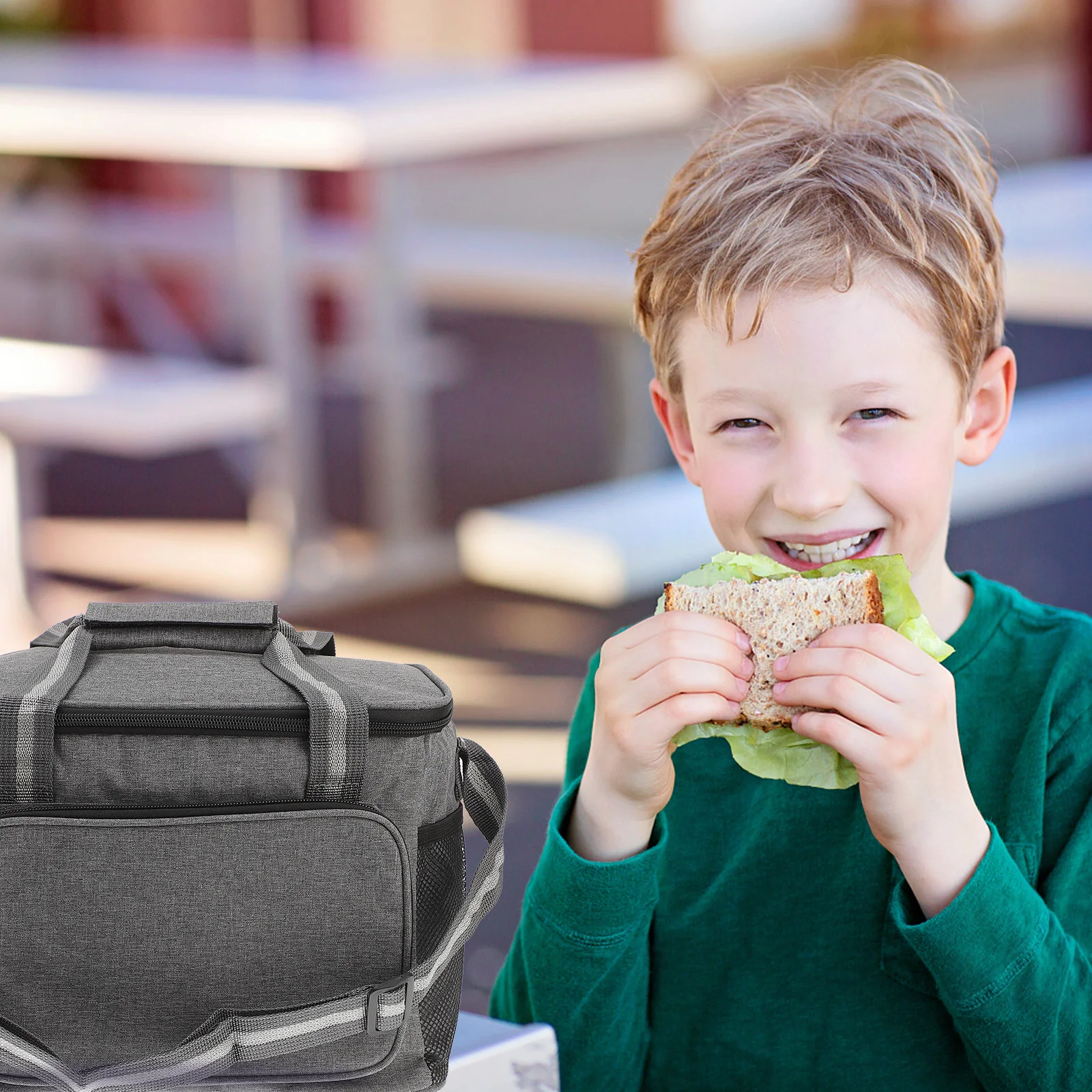 

Large Capacity Insulated Lunch Tote Bag Handheld Waterproof Outdoor Lunch Box Container Camping Picnic Storage Bag Leakproof