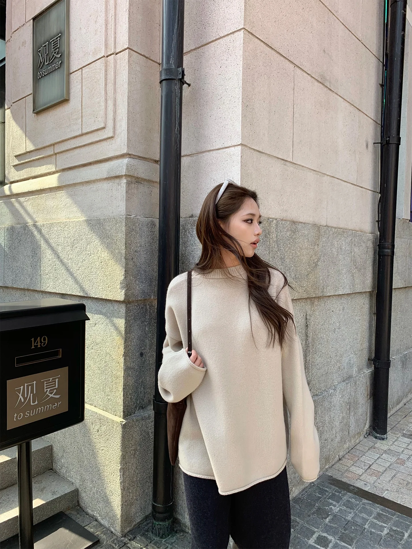 

Женский вязаный свитер оверсайз с круглым вырезом, 100% шерсть, свободный крой, эксклюзивно онлайн