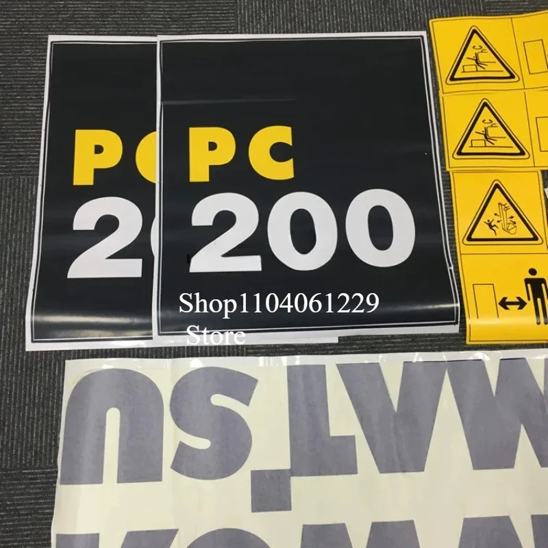 For Komatsu PC200 PC210 PC220 PC350 PC400 PC450 PC7-8 Stickers for Entire Excavator Accessories Sign Sticker