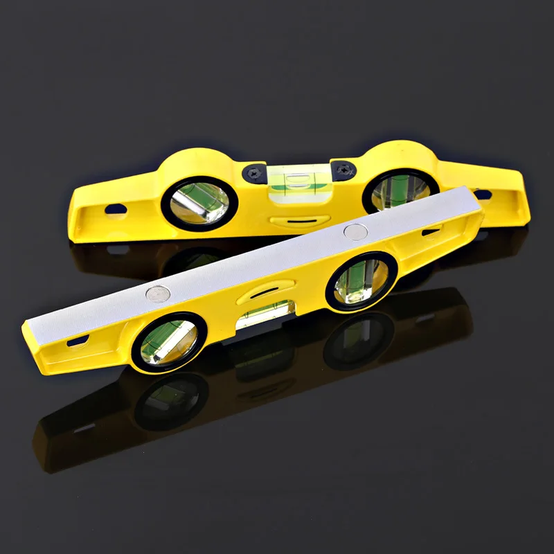 250mm Portable Magnetic Spirit Level 3 Bubbles High Precision Aluminum Alloy Construction Tools Measurement Bubble Level Gauge