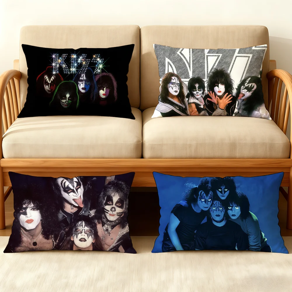 Чехол на подушку Band K-Kiss-ES, двухсторонний чехол с принтом, постельное белье для комнаты, хит-продукт, декоративный диван