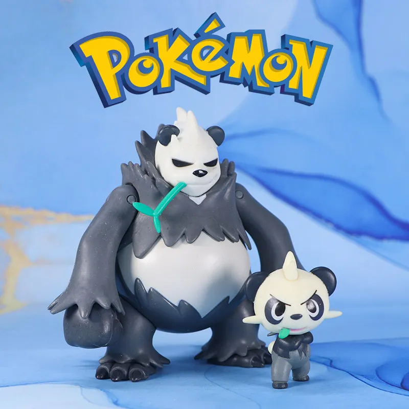 Genuine WCT Pancham & Pangoro Figures Pokemon Anime Collectible Model Toys - view 3