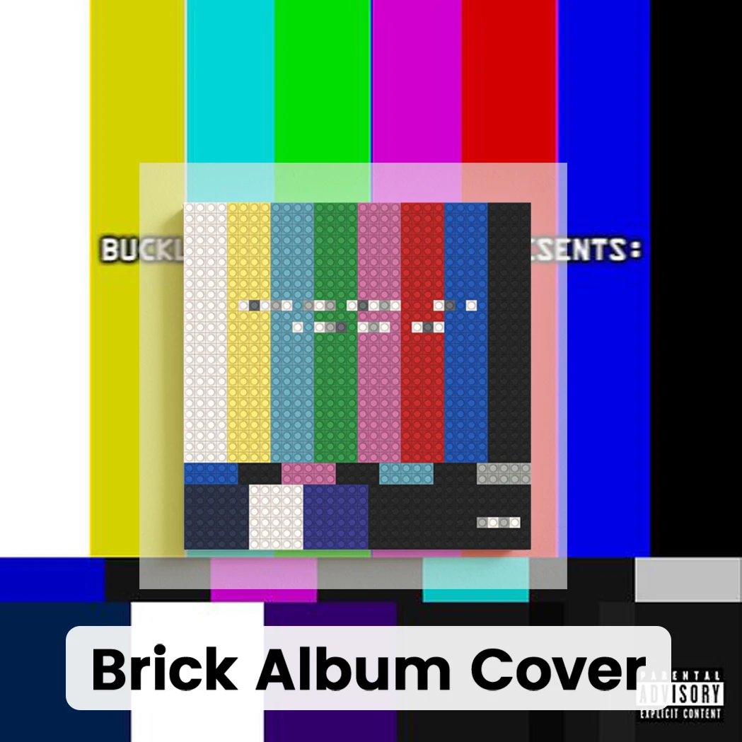 

Конструктор-мозаика M-Mariah the Scientist: Обложка музыкального альбома в стиле R&B, пиксель-арт, кирпичная живопись, DIY декор для стен дома для фанатов R&B