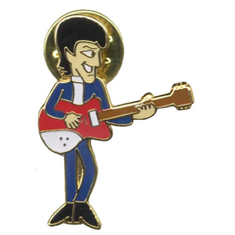 Metal Cartoon Pin Guitar Enamel Pin Wholesale Metal Badge Custom Enamel Pins for Women Backpack Shirt etc.