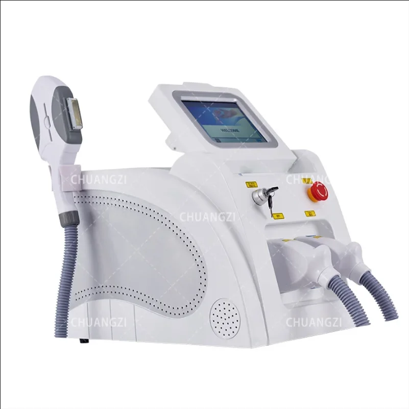 Neue ce zertifizierte opt nd yag Laser Haaren tfernungs maschine 2 in1 Laser Tattoo entfernung Laser maschine