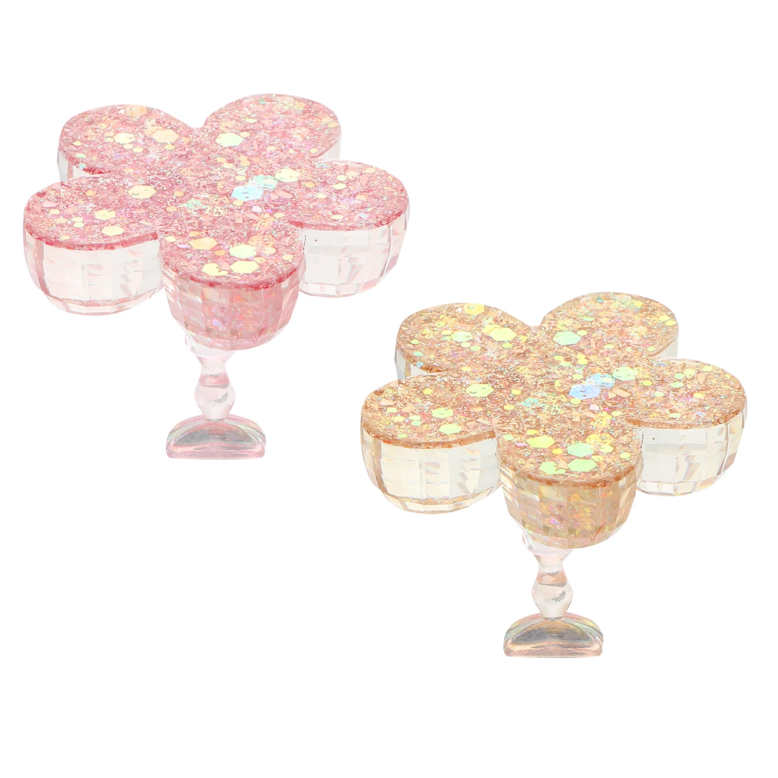 

2Pcs ABS Display Tool Salon Practice Base Manicure Rack for Nail Polish Color Board Painting Stable Use Nail Tip Holders