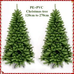 Artificial Christmas Tree PE&PVC Material Large Christmas Tree 1.2m ~ 2.7m Family Party New Year Christmas Atmosphere Decoration