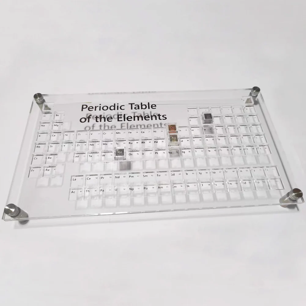 

Acrylic Periodic Table Storage Box Display Holder 10mm Metal Element Cube Collection Teaching Science Chemistry Gift Organizer