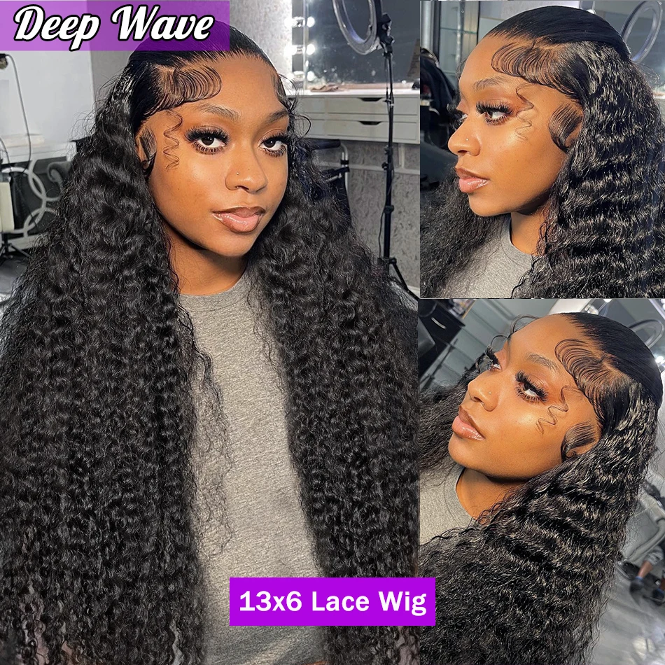 Melodie 220% HD Lace Frontal Hair Wigs Deep Wave/Bone Straight Brazilian 13x6 Lace Front Wig Human Hair 5x5 Glueless Closure Wig