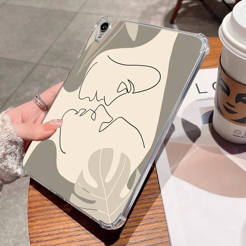 Funda For Samsung Galaxy S9 FE Case A9 8.7 11 2023 Character Sketch Cover For Galaxy Tab A8 A7 Lite S8 Plus S7 FE S6 Lite Case