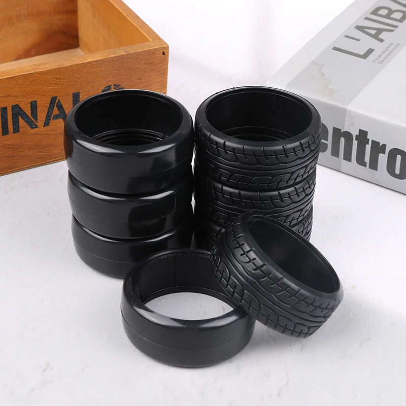 4PCS Hard Pattern Plastic Drift Tyre Tires On Road For RC Car Part 1/10 RC Drift Car Tamiya Yokomo HSP 94123 94103