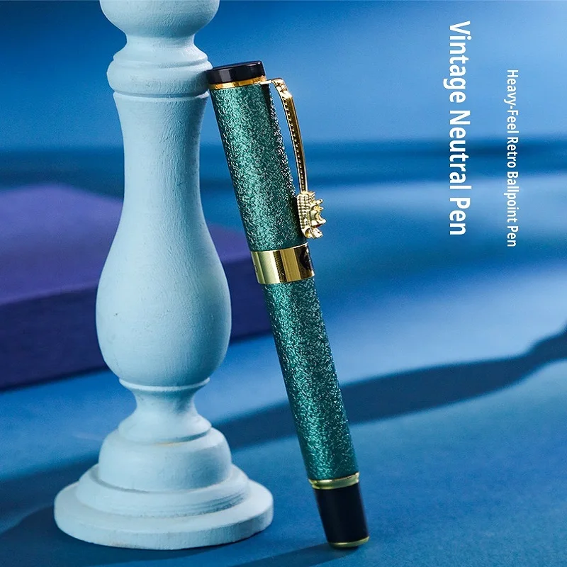 

Creative Metal Ballpoint Pen Set Sanxingdui Style Brooch Keychain Signature Pen High Quality Office Gifts Student Stationery