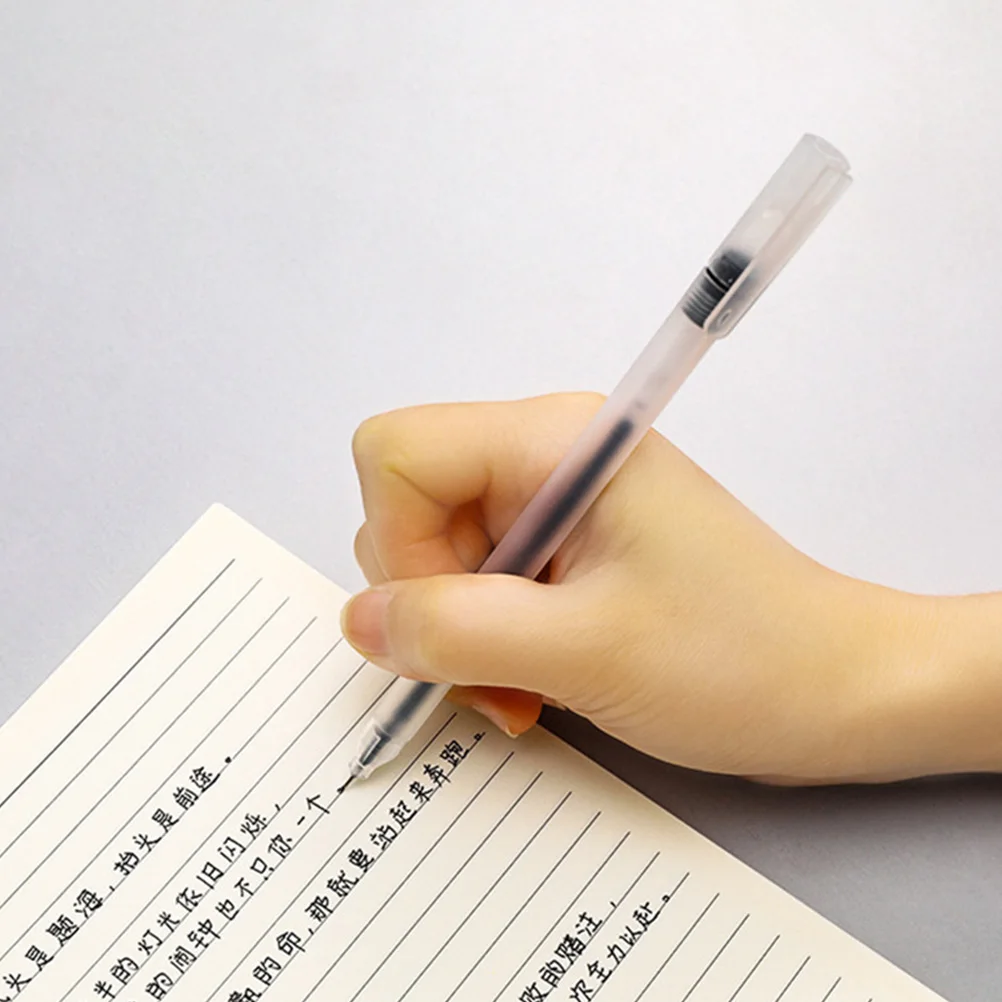 

50pcs Black Ballpoint Pens Plastic Smooth Writing Replaceable Work Multi Function StudentAccessory Portable Gel Long