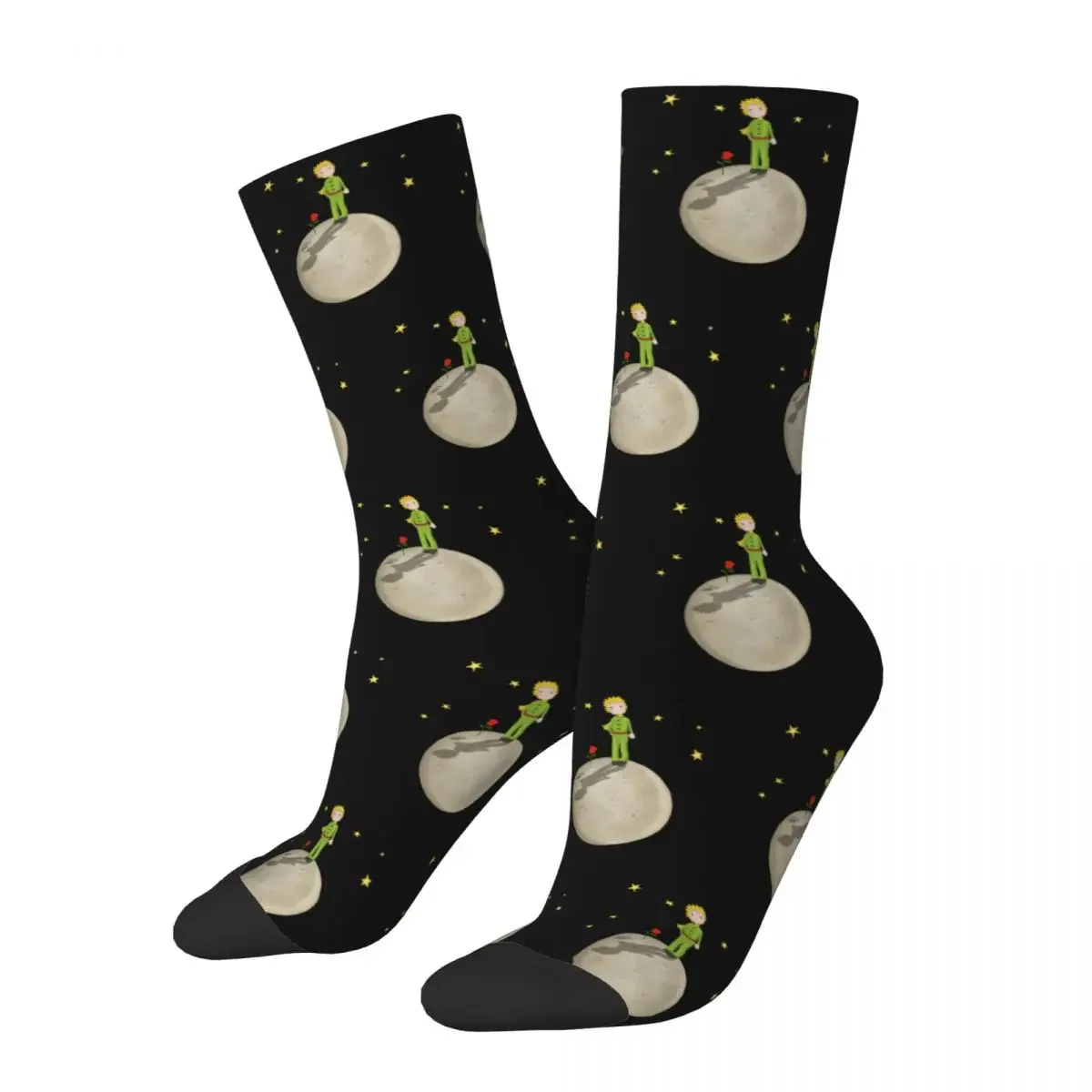 

Fashion Men Socks Hip Hop The Little Prince Sock Eating An Elephant Cartoon Women's Stockings Spring Summer Autumn Winter