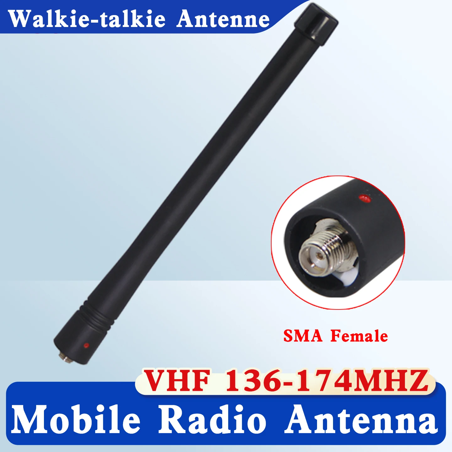 Kenwood TK-2207G VHF 136-174MHz Antenna SMA Female Compatible with TK2217 TK2107 KRA-26 TK2207 TK2217 TK-2317