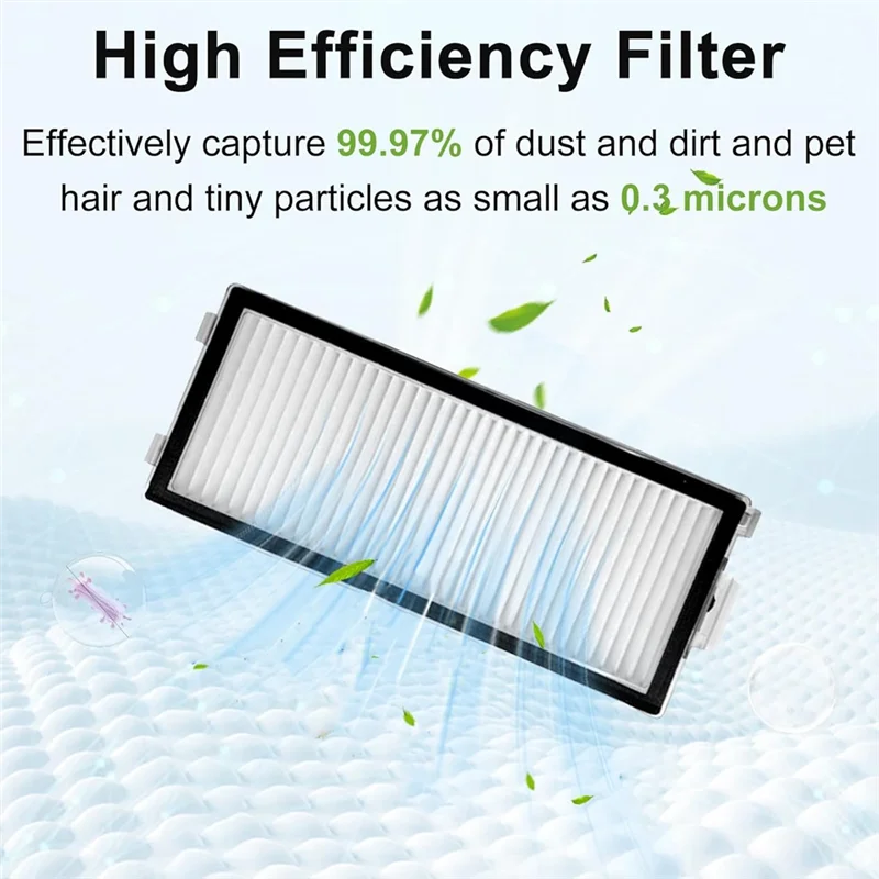 

A66T-19PCS For Roborock Saros Z70 / G30 Space Vacuum Attachments Roller Side Brush Dust Bag Filters Mop Pads Accessories Kit