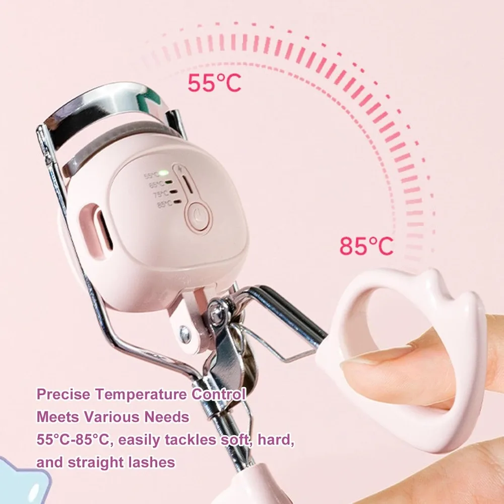 High Quality Rechargeable Electric Eyelash Curler Long Lasting Portable Heated Eyelash Curler Four-level Lash Curler Makeup Tool