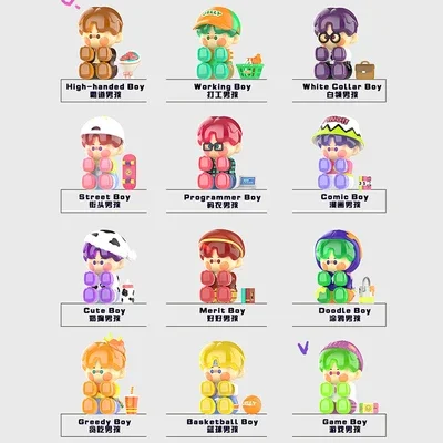 POP MART Pino Jelly Your Boy Series Blind Box Toys Kawaii Anime Action Figure Caixa Caja Surprise Mystery Box Dolls Girls Gift