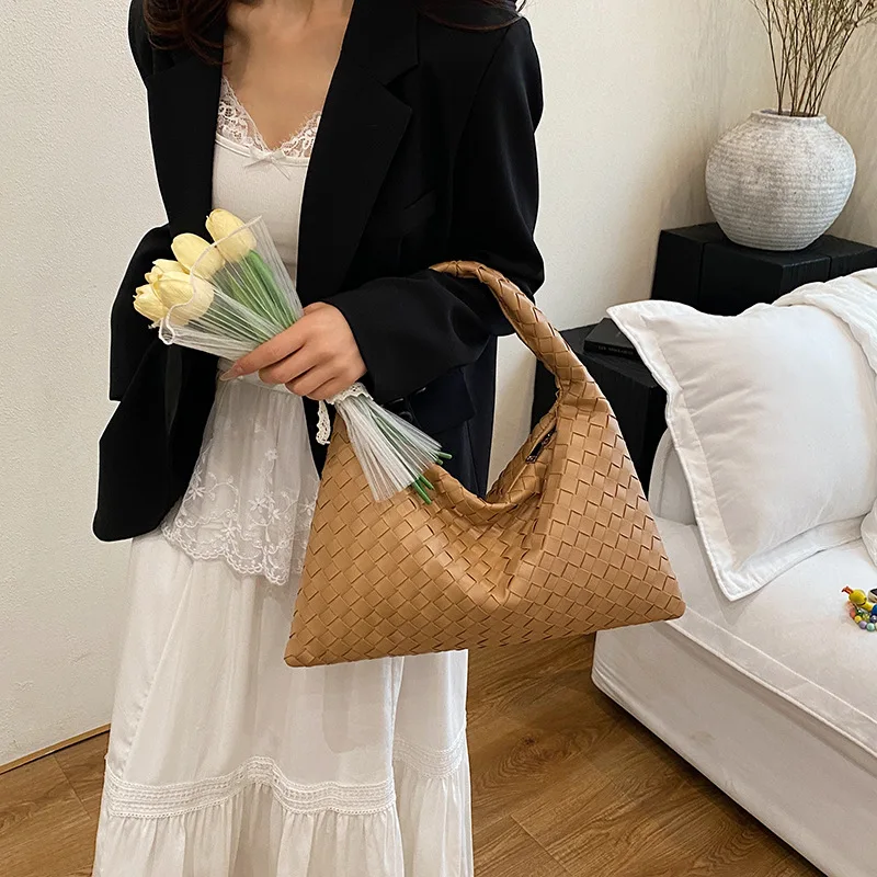 ‌ 2025 французская сумка ручной работы для подмышек - летняя стильная большая сумка через плечо в стиле бохо для женщин