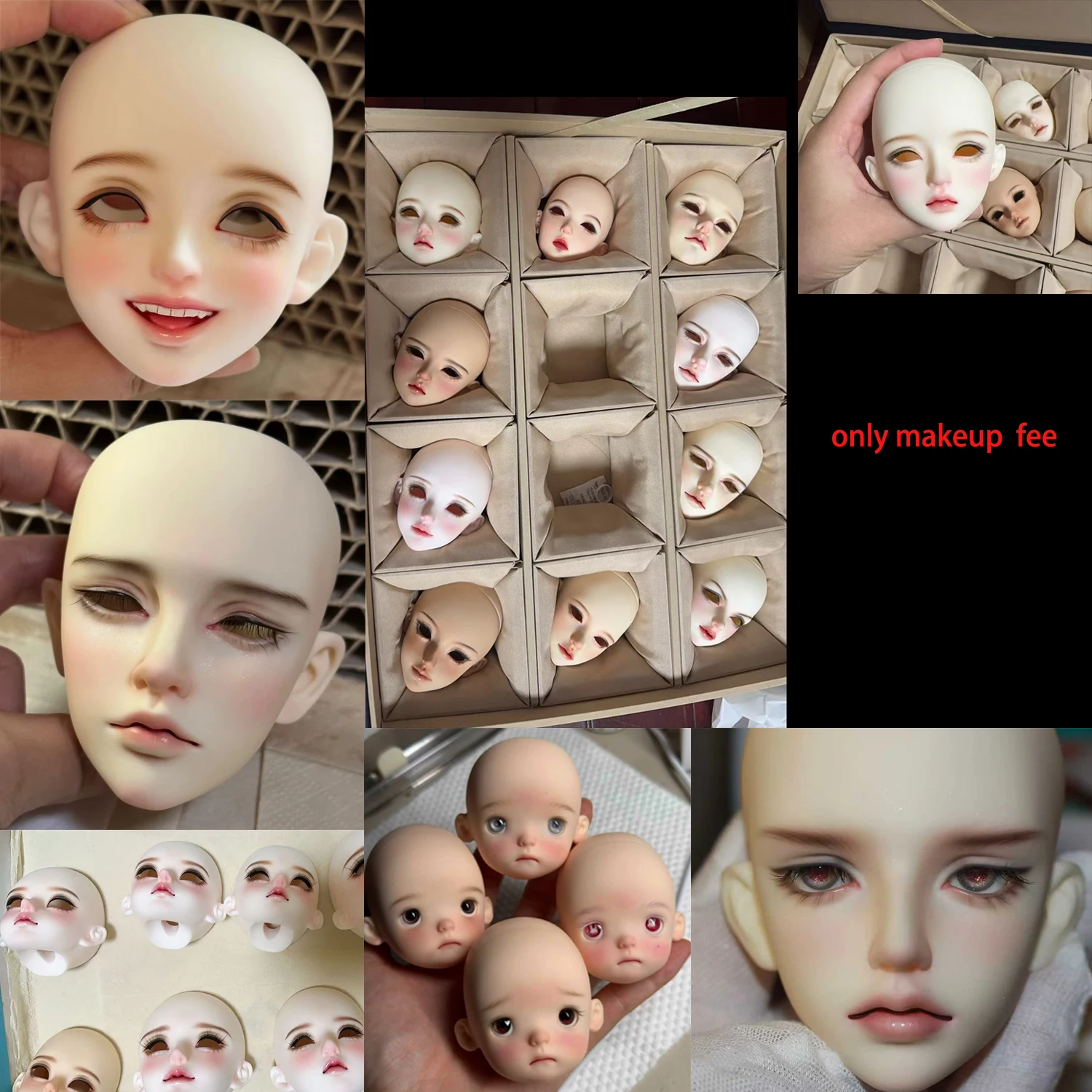 Makeup  Fee 1/3 1/4 1/6 BJD Doll Makeup Only Makeup Fee,Please contact the seller before purchasing