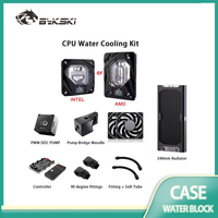 Granzon Water Cooling Kit for RTX 4070/ 4080/ 4090 / 7900 AIO GPU Block Pump 240mm Radiator PC Cooler G1/4'' Fittings Hose Tube