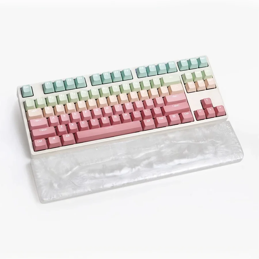 Resin Plam Rest Custom Epomaker Keyboard Wrist Rest Marble Blue Transparent Plam Stree Filco Hhkb Ducky 61/87/104keys Keyboard