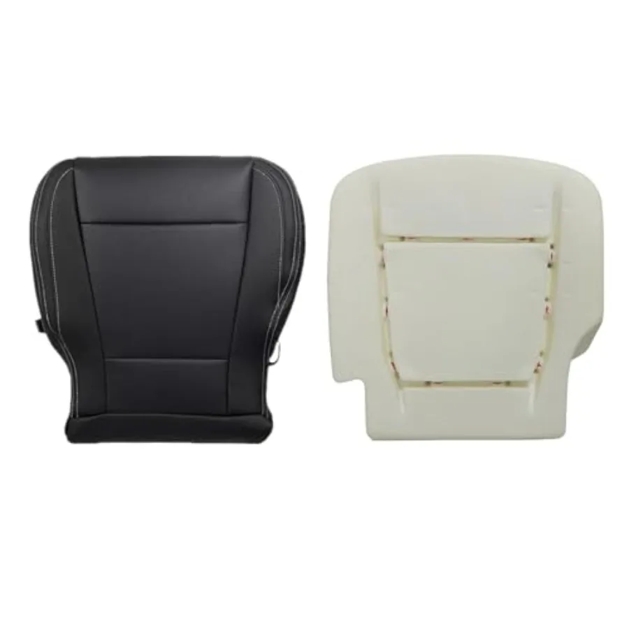 

Driver Side Bottom Replacement Foam Cushion Pad＆Seat Cover Black Fit for Ford F250 F350 F450 F550 Lariat, XLT with Leather, FX4