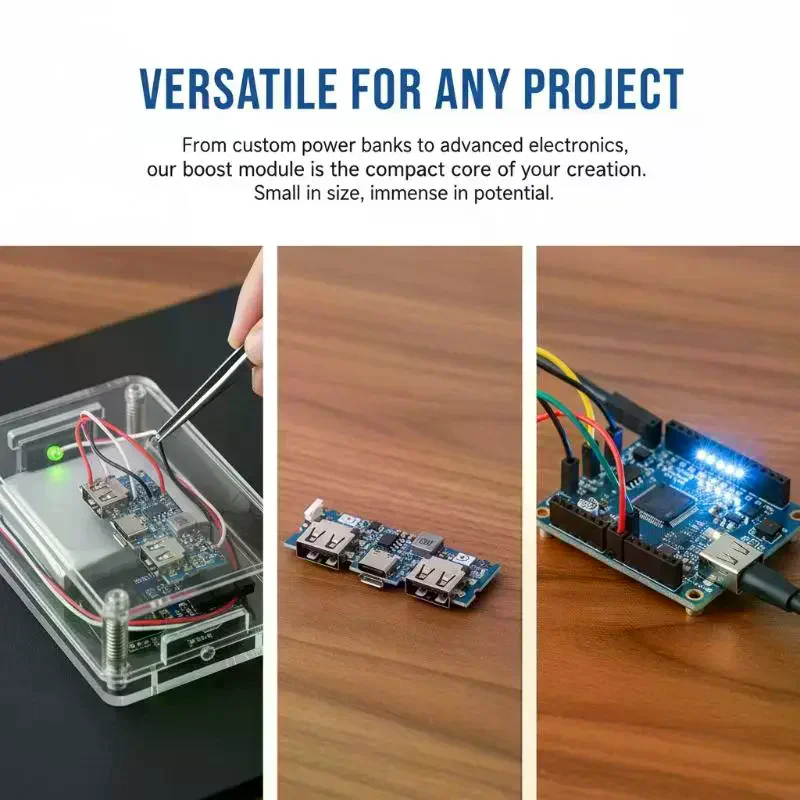 Lithium Battery Charger Board LED Dual USB 5V 2.4A Micro/Type-C USB Mobile Power Bank 18650 Charging Module Circuit Protection