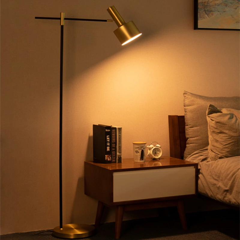 Nordic Vloerlamp Designer Metalen Zwart En Goud Vloer Lampen Voor Woonkamer Slaapkamer Licht Foyer Home Deco E27 Night stand Lampen