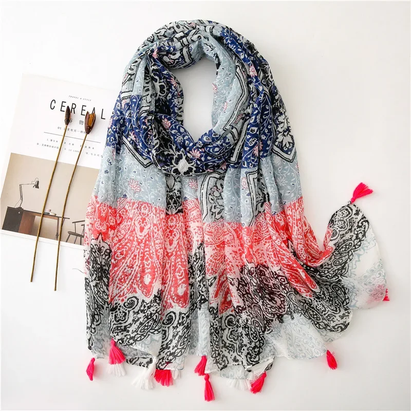 180*85cm Large Silk Satin Scarf Hijab Women Print Spring New Shawl Wrap Female Hand Foulard Pashmina Travel Echarpe 2023 NEW