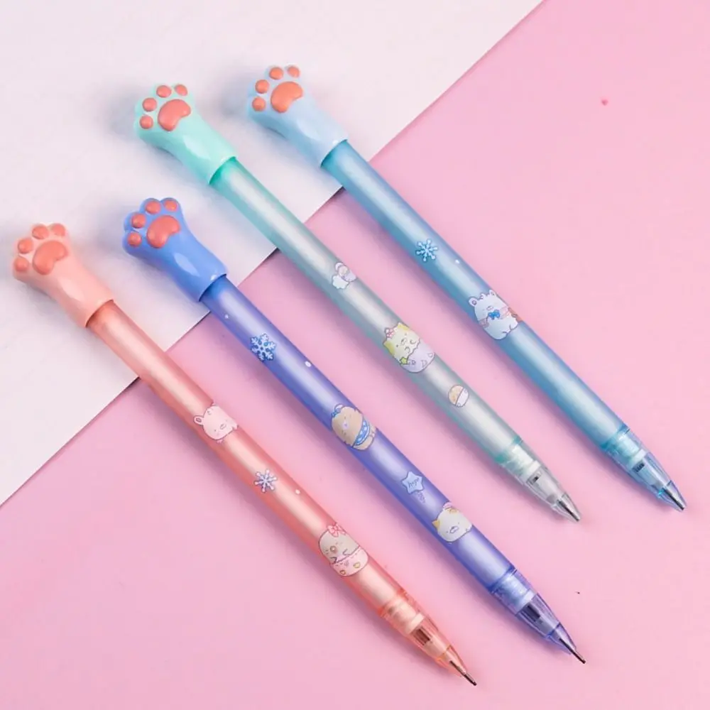 2.0MM 2B Automatic Pencil Sketch Drawing Writing Tool Cute Cat Paw Mechanical Pencil Stationery Press Type Sketch Pencil