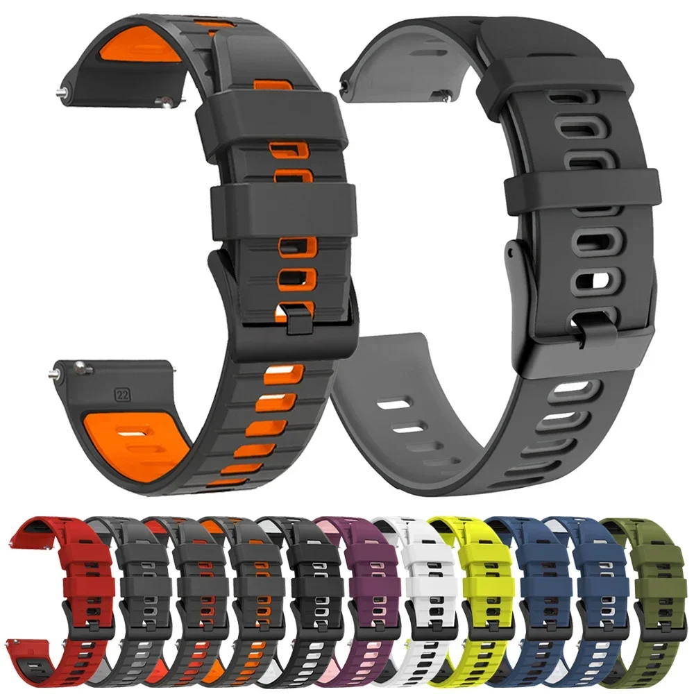 

Спортивный силиконовый ремешок для часов 20 мм 22 мм для Huami Amazfit BALANCE Band GTR 4 2 3Pro GTS 4 2 мини-браслет для браслета Amazfit Bip