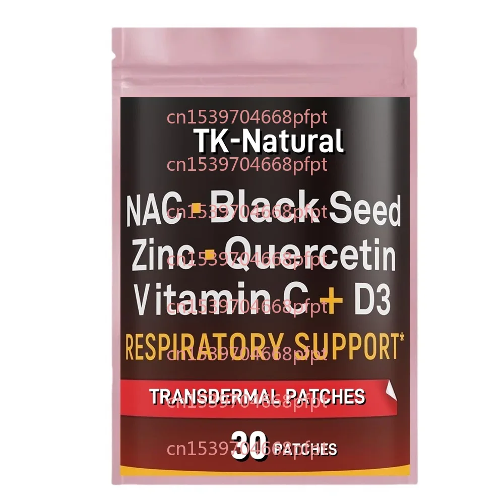 

30 Patches NAC Transdermal Patches with Zinc Quercetin Vitamin C Vitamin D3 - Respiratory Support