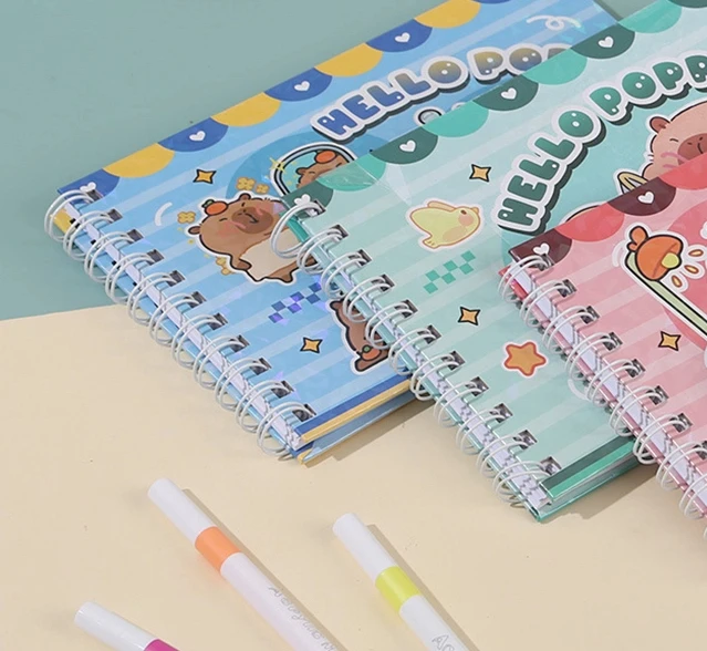 

1Pcs Cute Capybara Characters Coloring Book Kids Coloring Book Animal Theme Graffiti Painting Book Bobbie Goods Coloring Book