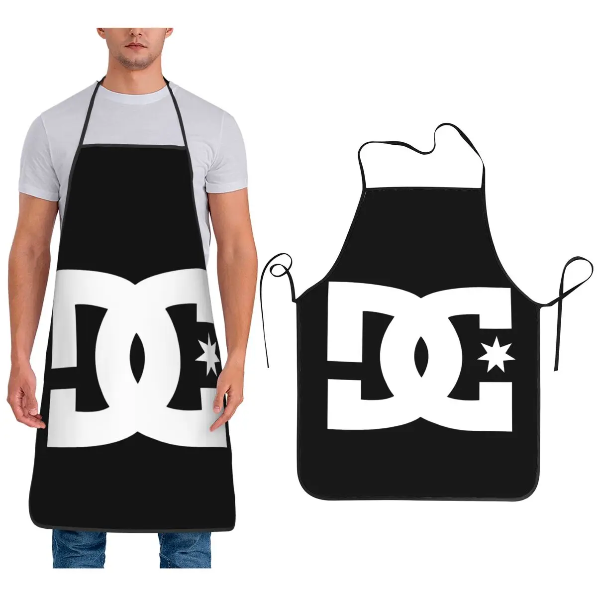 

Фартуки для обуви DC, фартуки для шеф-повара, приготовления пищи, выпечки, нагрудник без рукавов, кухонный сарафан для чистки для женщин и мужчин, живопись