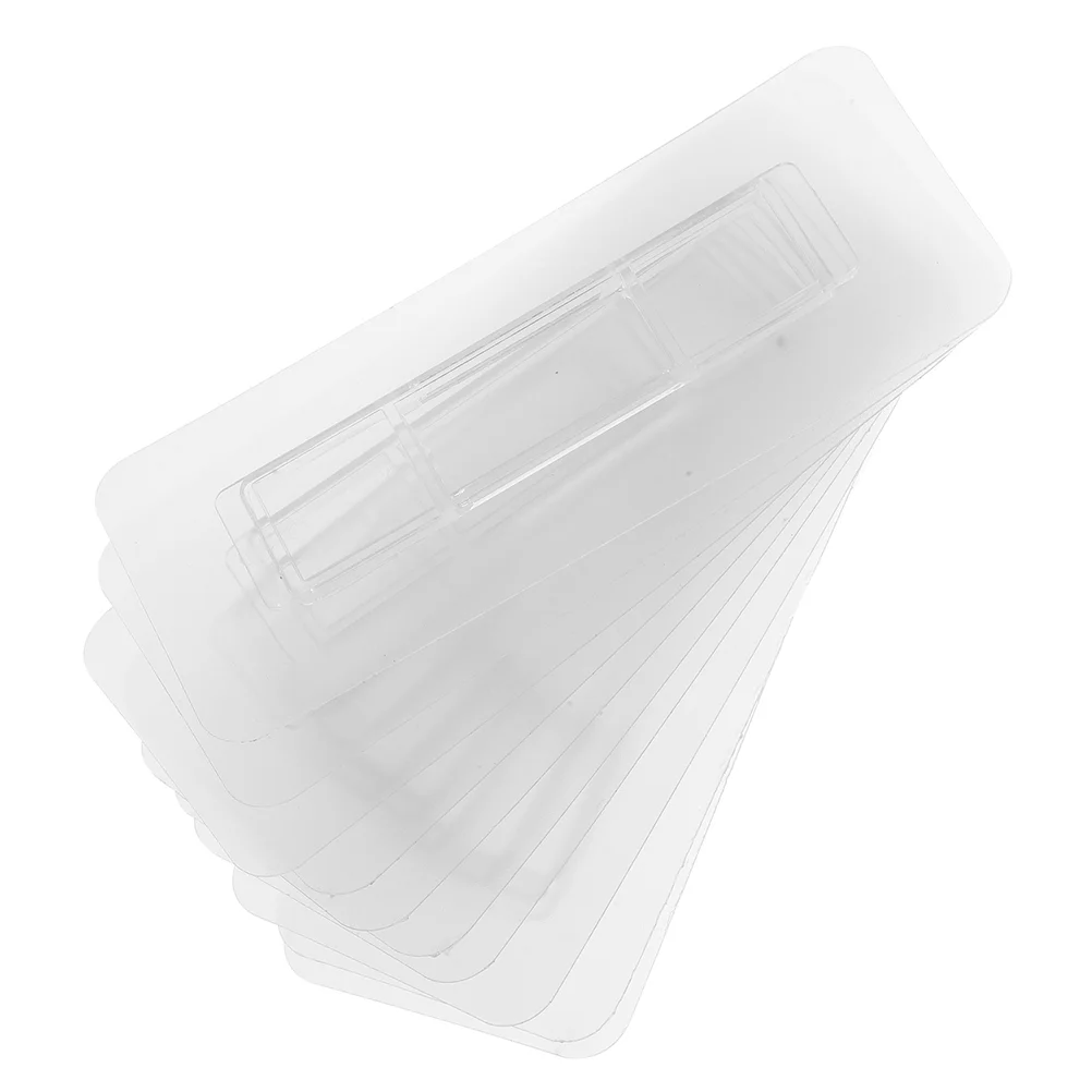 50 Pcs Towel Hooks Storage Rack Buckle Clear Hanging Adhesive Wall Hanger Stickers White Bathroom Sticky for